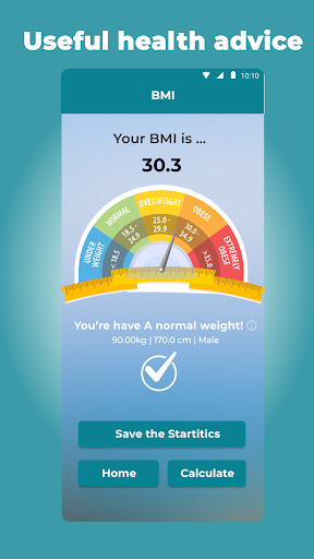 BMI Calculator: Weight Tracker Screen 3