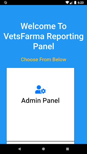 Android application Vets Farma Employee App screenshort