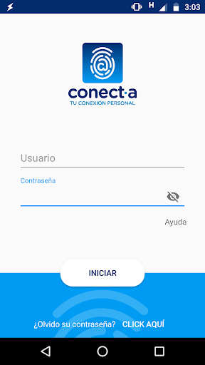 Android application Conect-a screenshort