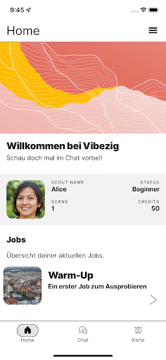 Android application Vibezig screenshort