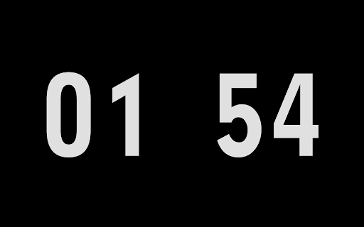 Simple Screensaver Clock Screen 3