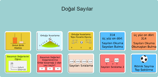 Android application 4. Sınıf Dersekranda screenshort