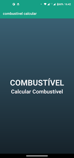 Android application Calc Combustível screenshort