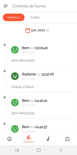 Controle de humor Screen 2
