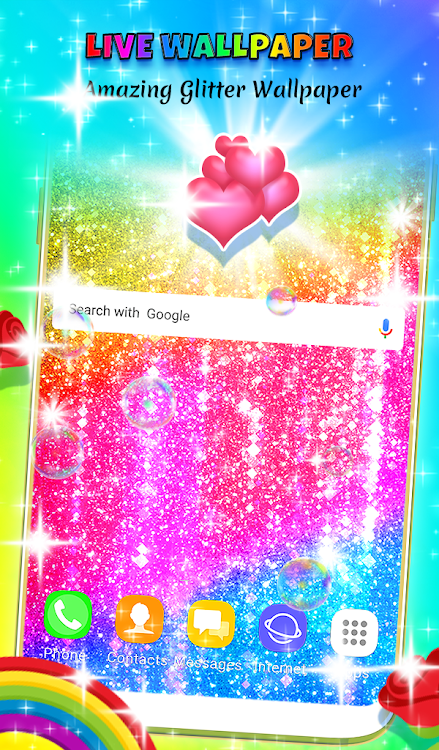 Rainbow Glitter Wallpaper - 5.10.45 - (Android)