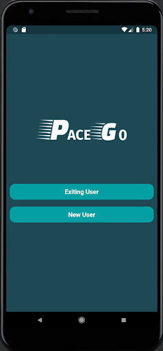 Android application PaceGo screenshort