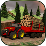 Log Transporter Tractor Crane icon