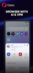 Opera browser with AI