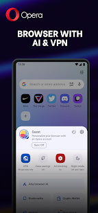 Browser Opera cu VPN Screenshot
