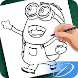 How to draw Minions icon