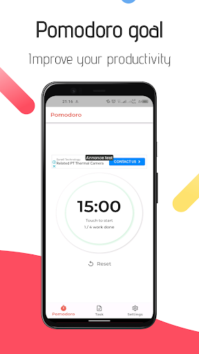 pomodoro goal Screen 2