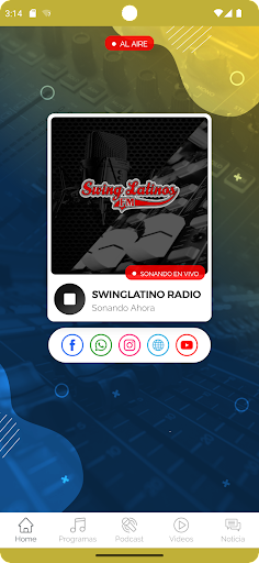 Swing Latinos FM Screen 2