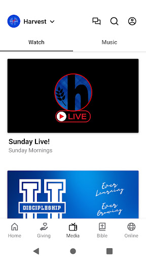 Harvest Family Church Screen 2