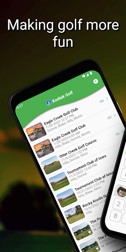 Android application Kodiak Golf | Scorecard + GPS screenshort