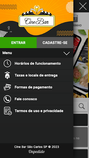 Android application Cine Bar screenshort