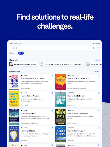 Screenshot of getAbstract: Book Summaries