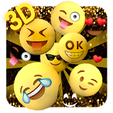 3D emoji happy joyous launcher theme icon