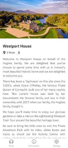 Android application Westport House screenshort
