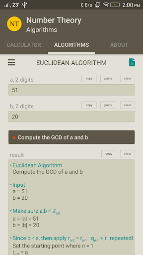 Number Theory Algorithms Screen 3