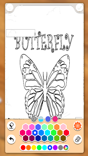 Coloring Butterfly By Glitter