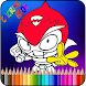 super zings  drawing and coloring