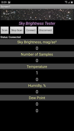 Sky Brightness Tester Screen 2