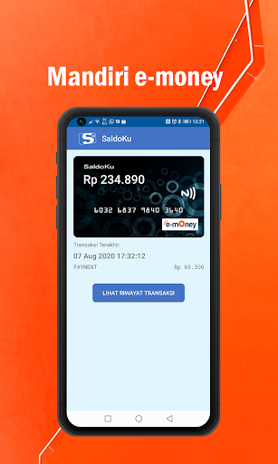 Android application SaldoKu: Saldo eMoney & Flazz screenshort