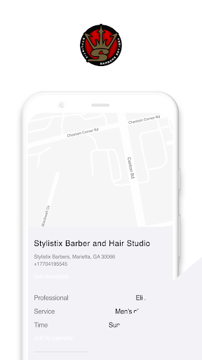 Android application Stylistix Barbers screenshort
