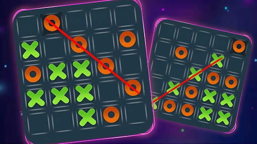 Tic Tac Toe Glow XOXO Game