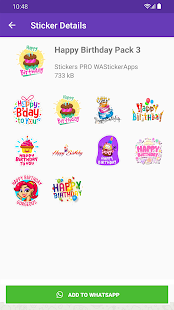 Stickers Happy Birthday Screenshot