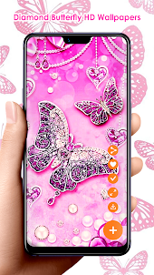 Diamond Butterfly HD Wallpaper