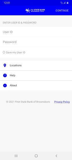 Android application First State Bank Brownsboro screenshort