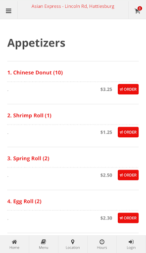 Asian Express Hattiesburg Screen 3