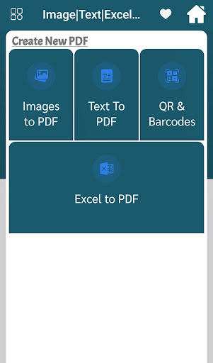 Android application Image|Text|Excel PDF Converter screenshort