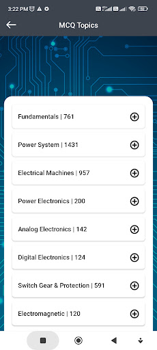 Electrical MCQs and Abstract Screen 3