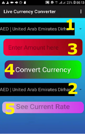 Live Currency Converter Screen 3