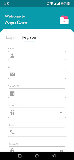 Aayu Care Screen 3
