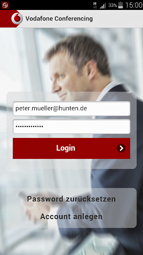 Android application Vodafone Conferencing screenshort