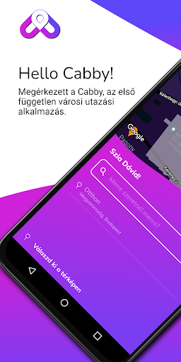 Android application Cabby: Utazz velünk! screenshort