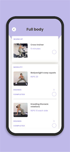 KP Fit App Screen 3