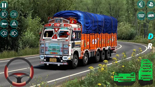 Индийский грузовик по бездорож