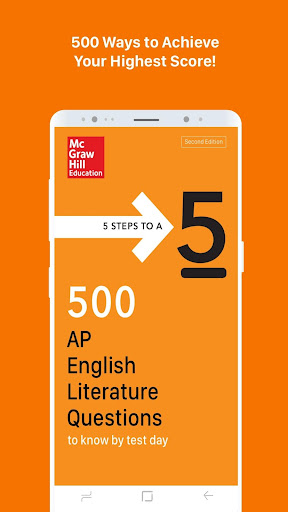 Android application 500 AP English Literature Ques screenshort