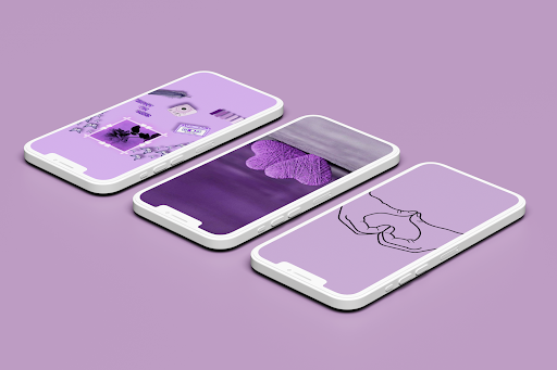 Screenshot of Purple Wallpaper