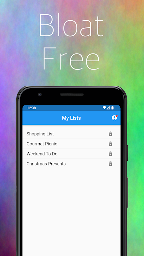 CloudList - Shared To-do Lists Screen 2
