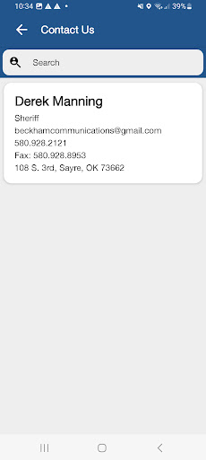 Beckham County Sheriff (OK) Screen 2