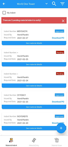 Pocket Construction Manager Screen 3