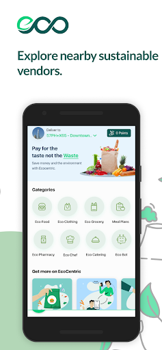 Android application Ecocentric | taste no waste screenshort