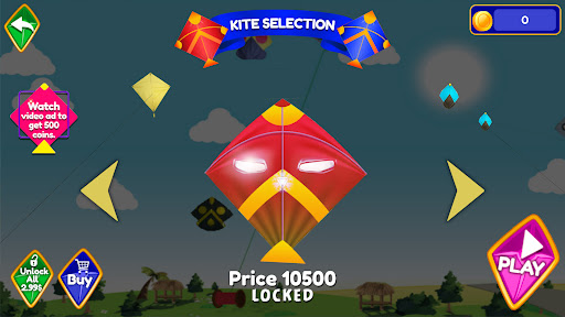 Pipa Layang Kite Flying Game Screen 2