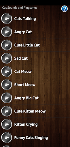 Android application Cat Sounds and Ringtones screenshort