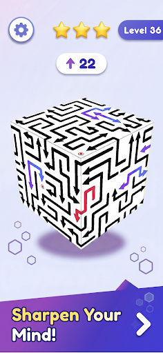 Escape 3D Tap Arrow Cube Away screenshot